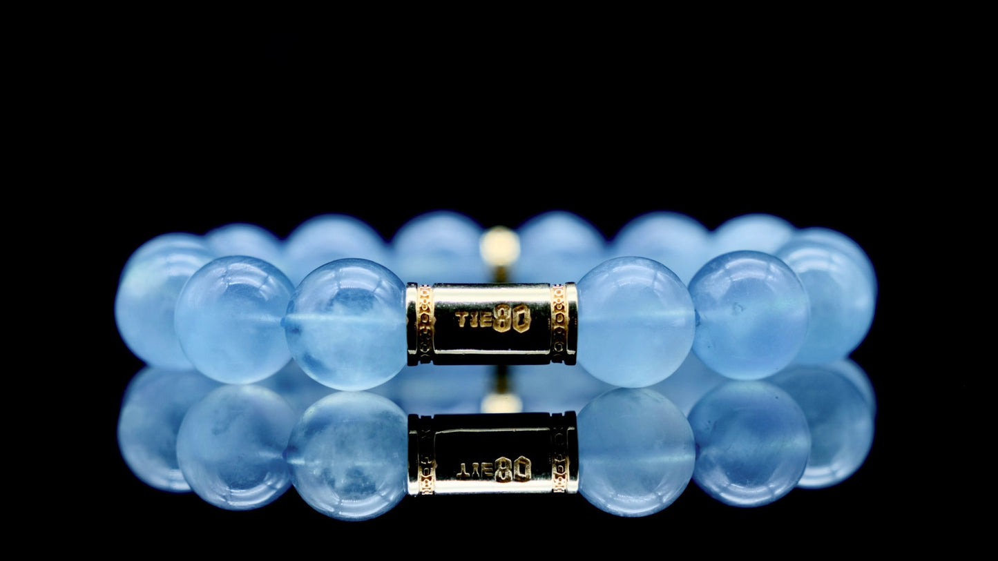 Sky Blue Aquamarine Energy Bracelet