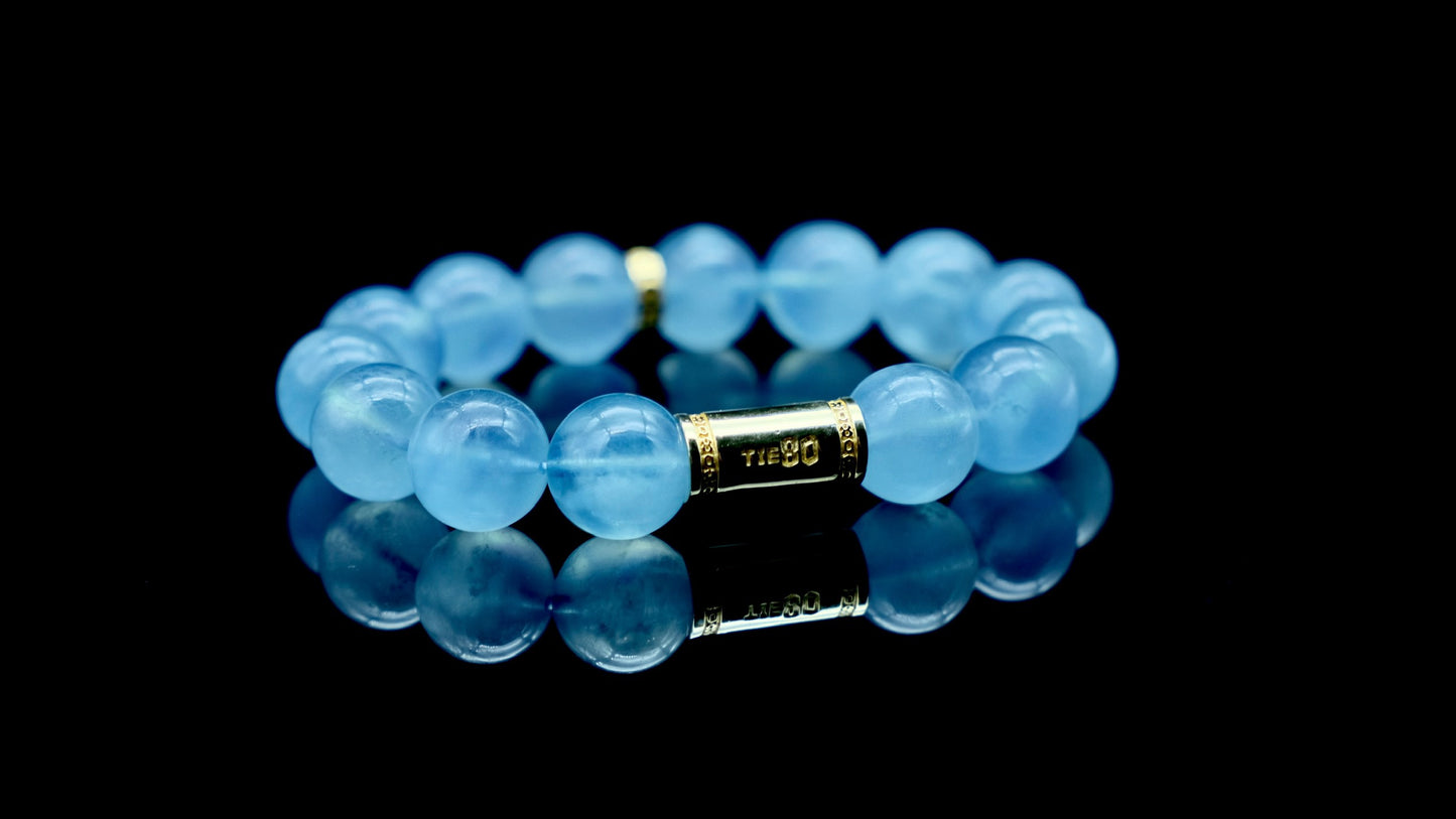 Sky Blue Aquamarine Energy Bracelet V1