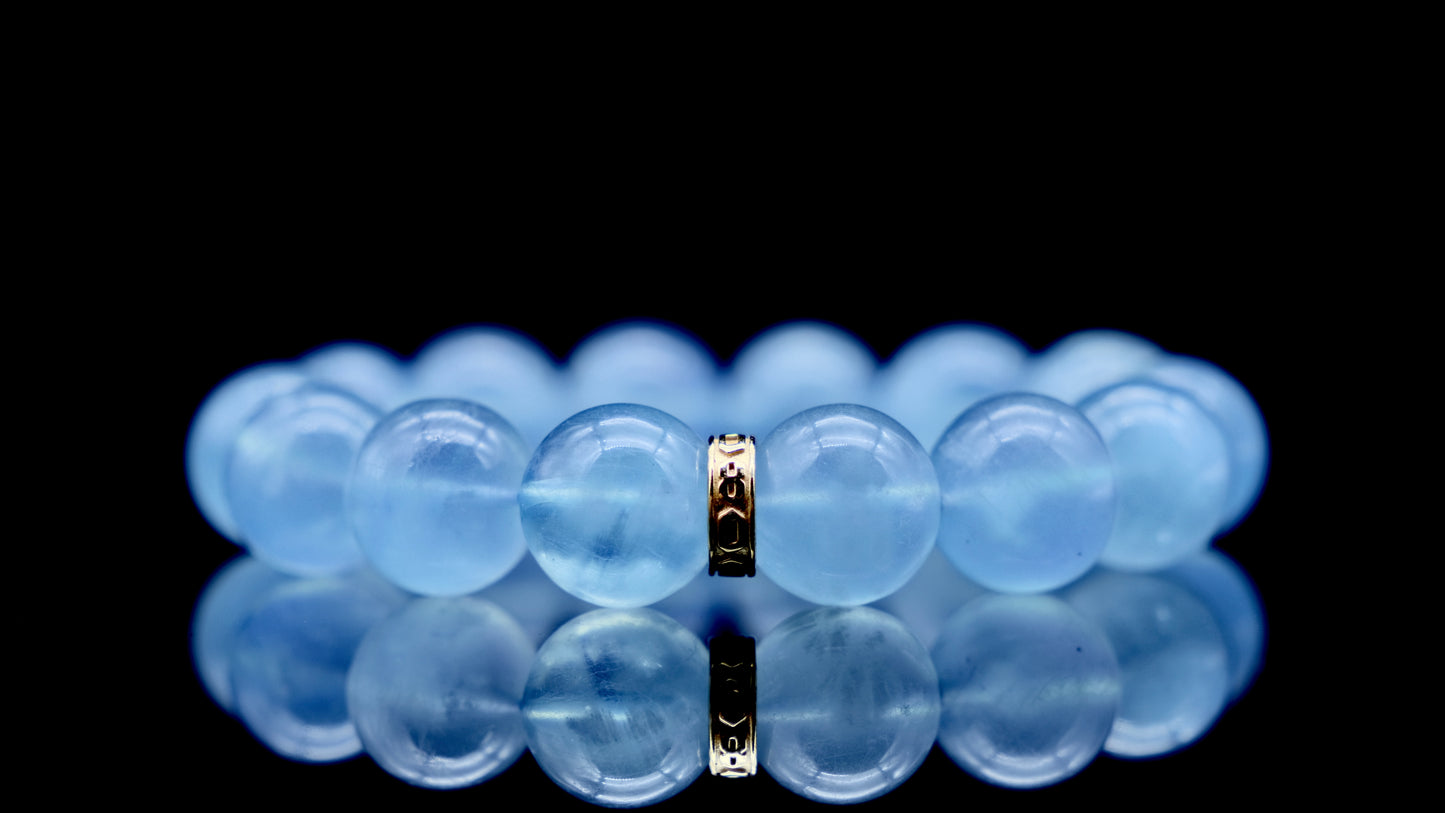 Sky Blue Aquamarine Energy Bracelet