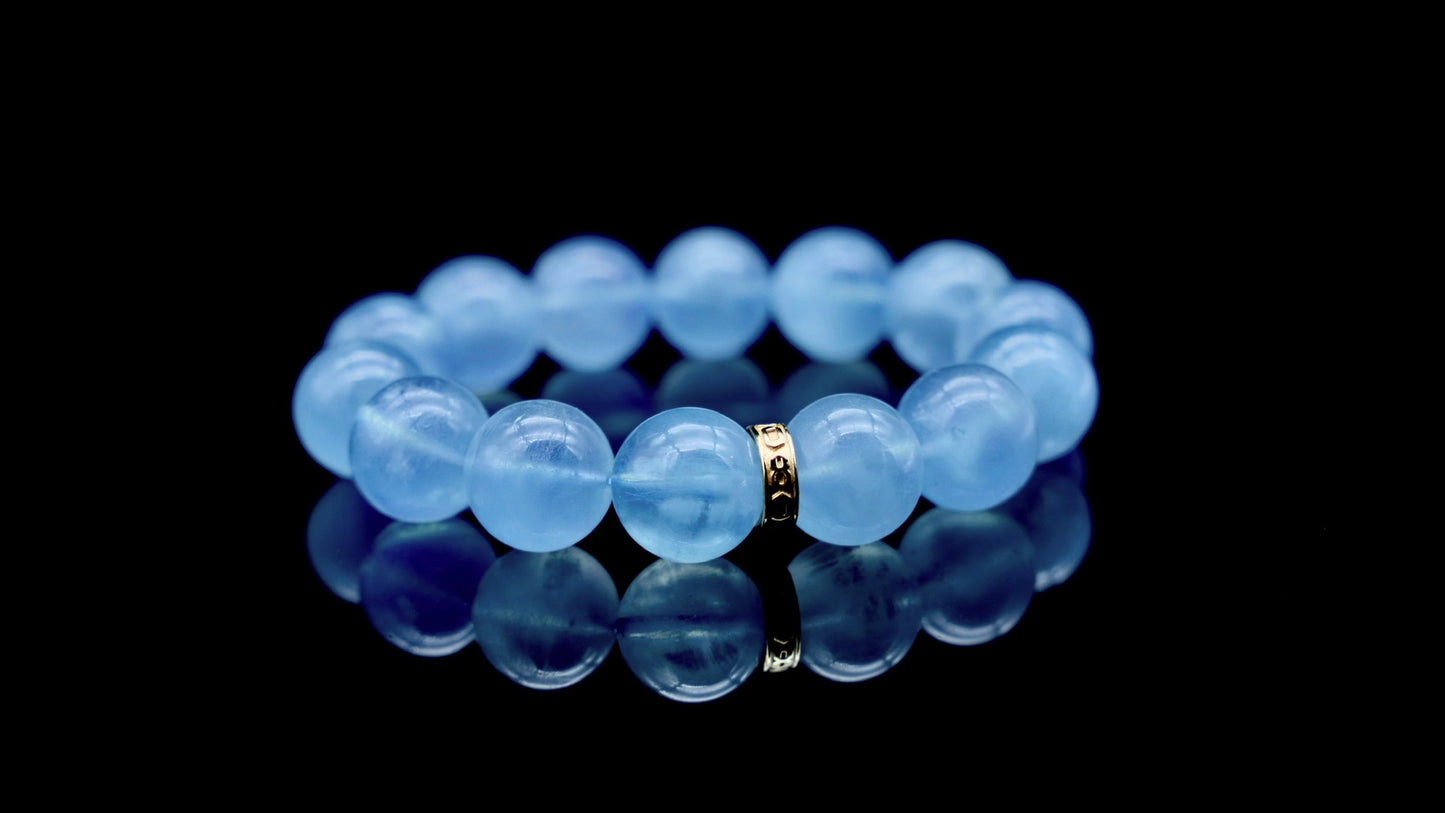 Sky Blue Aquamarine Energy Bracelet