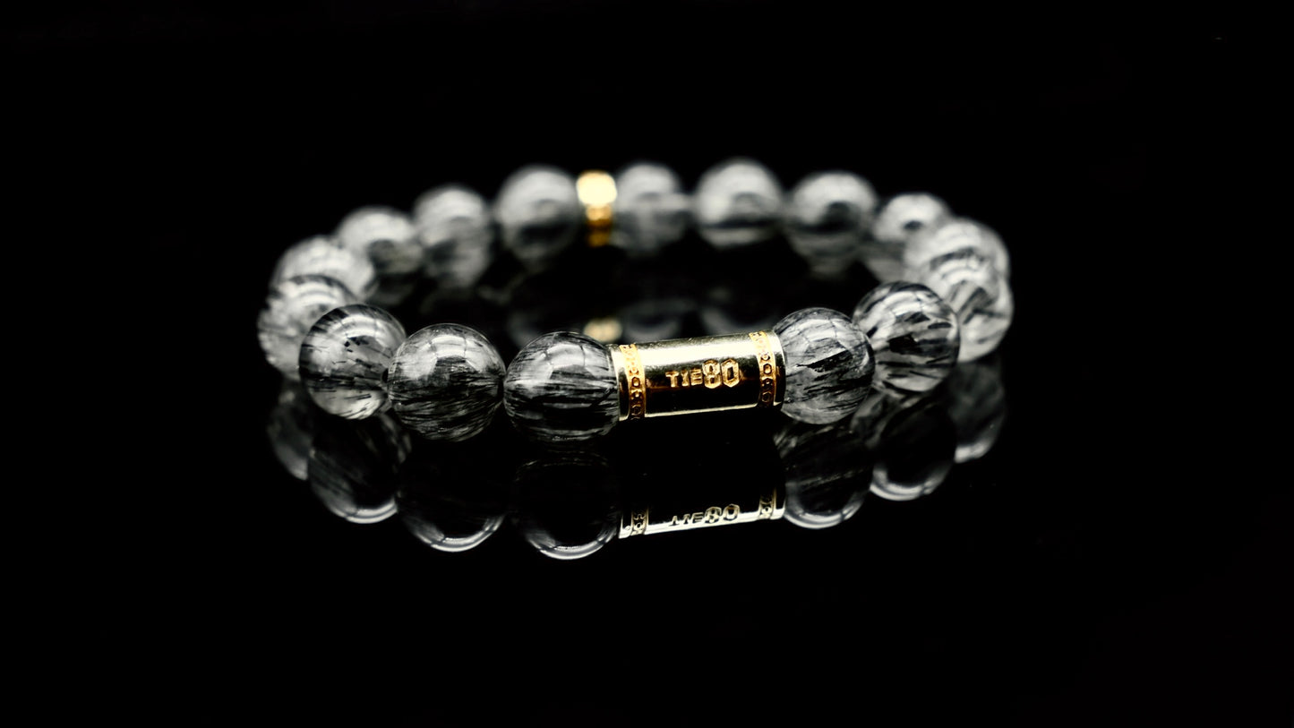 Black Rutilated Quartz Energy Bracelet