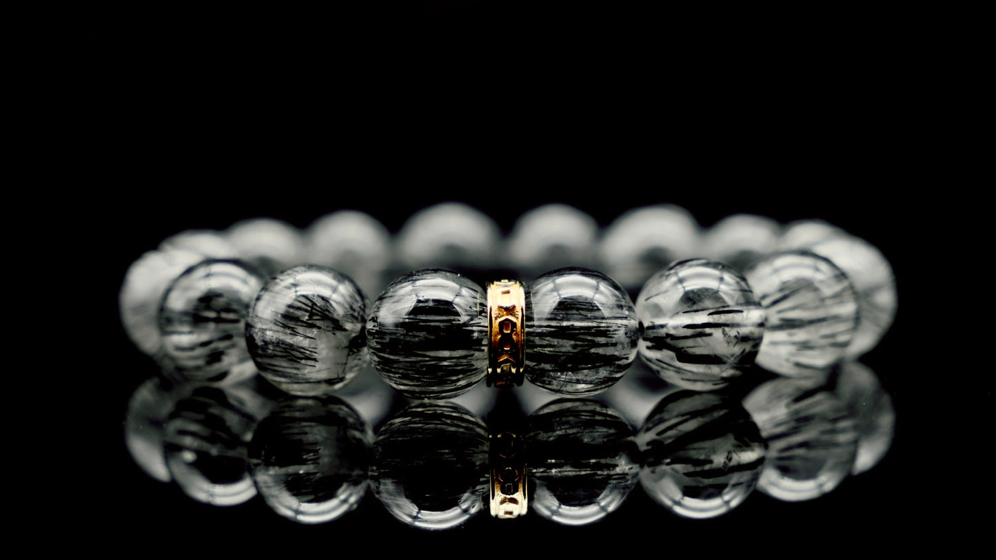 Black Rutilated Quartz Energy Bracelet
