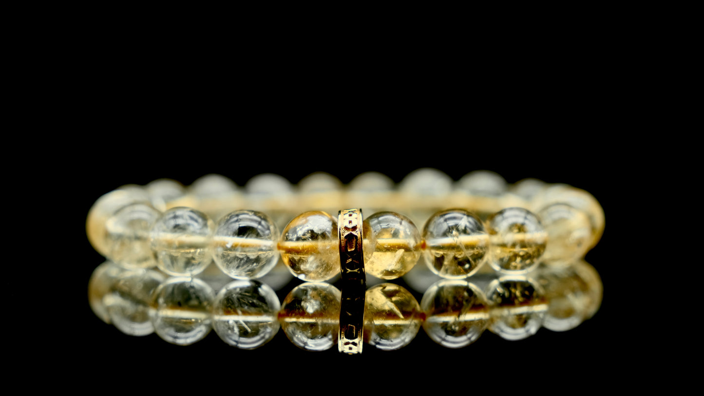 Yellow Azeztulite Citrine Energy Bracelet