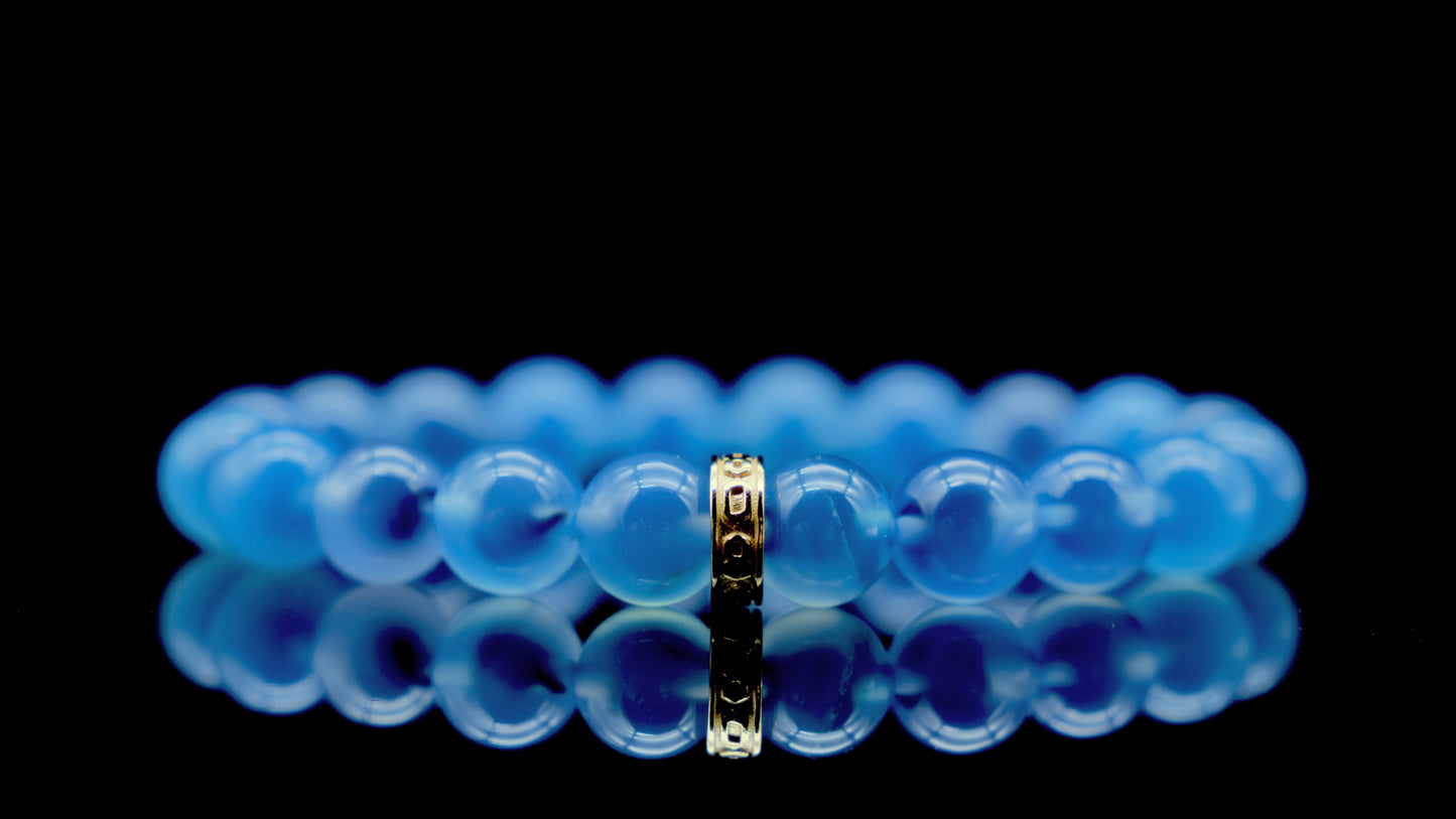 Blue Candy Agate Energy Bracelet