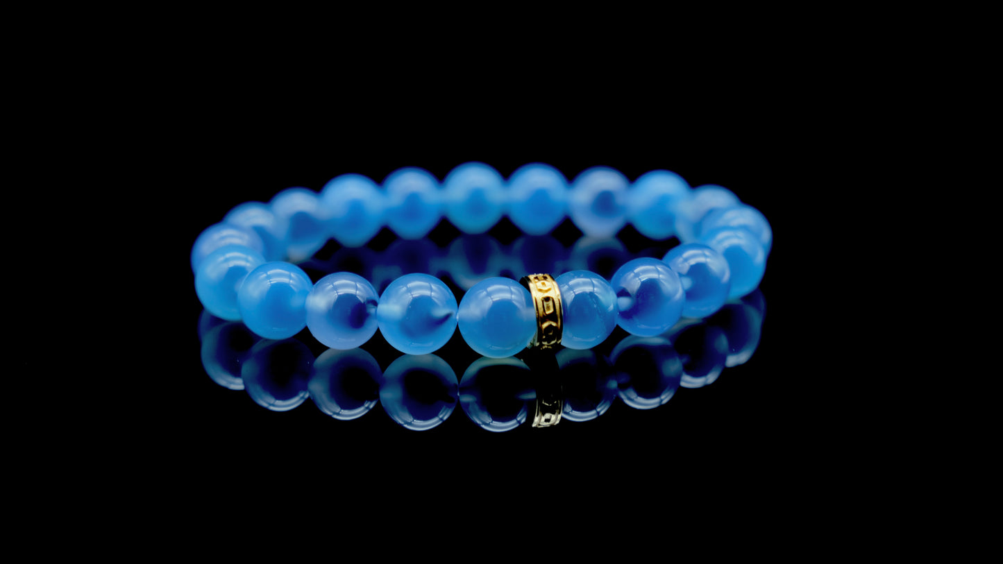 Blue Candy Agate Energy Bracelet