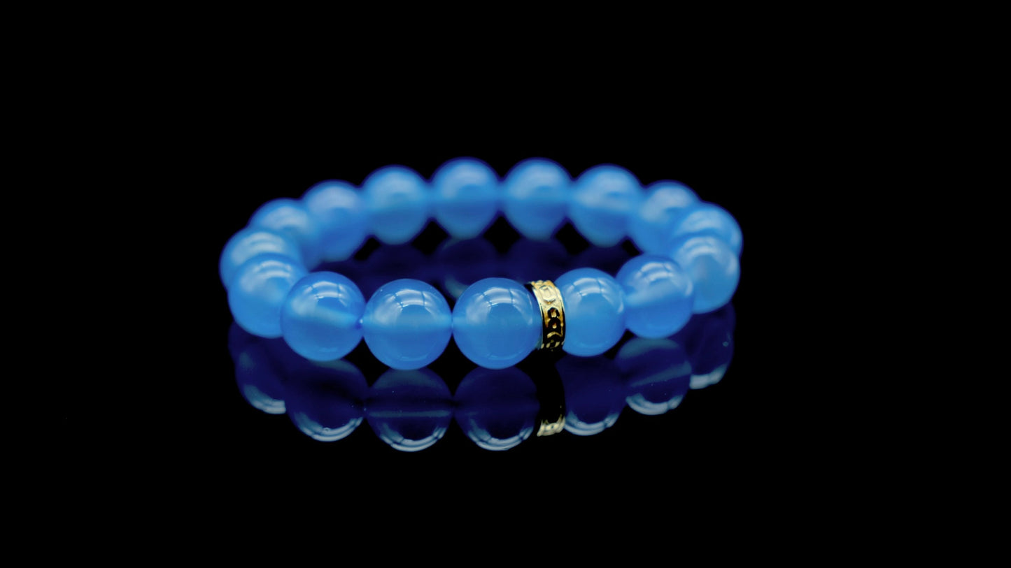 Blue Chalcedony Energy Bracelet