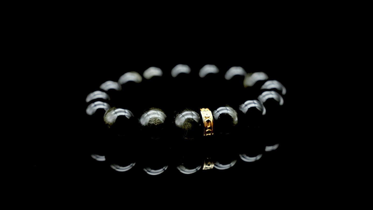 Golden Obsidian Energy Bracelet