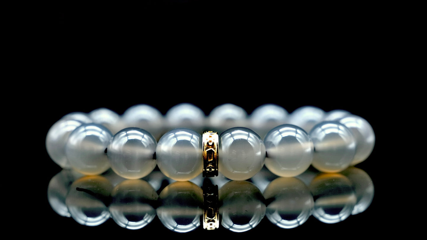 Grey Chalcedony Energy Bracelet