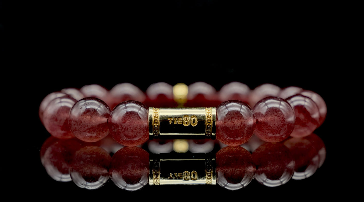 Strawberry Quartz Energy Bracelet