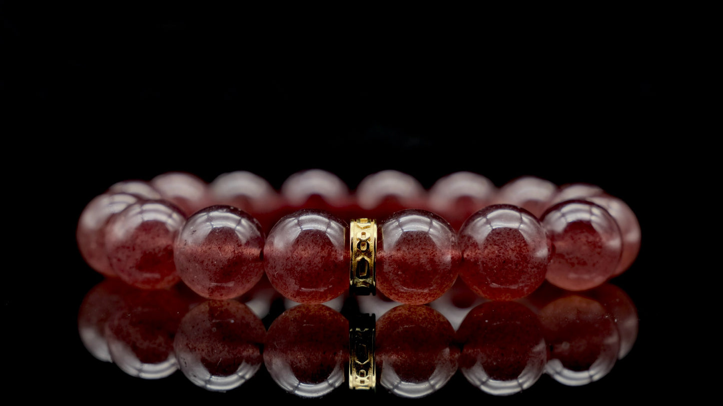 Strawberry Quartz Energy Bracelet