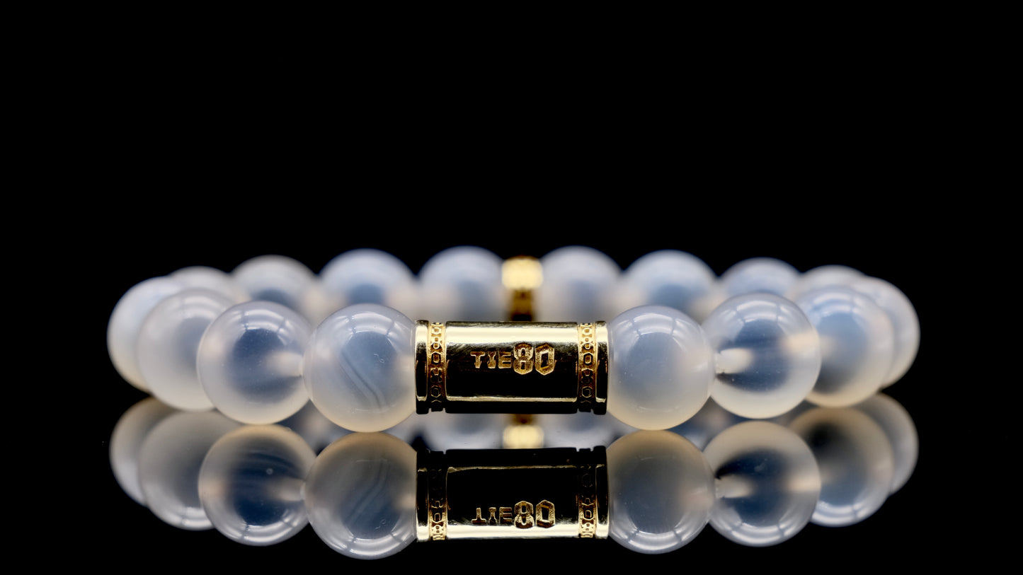 White Candy Agate Energy Bracelet