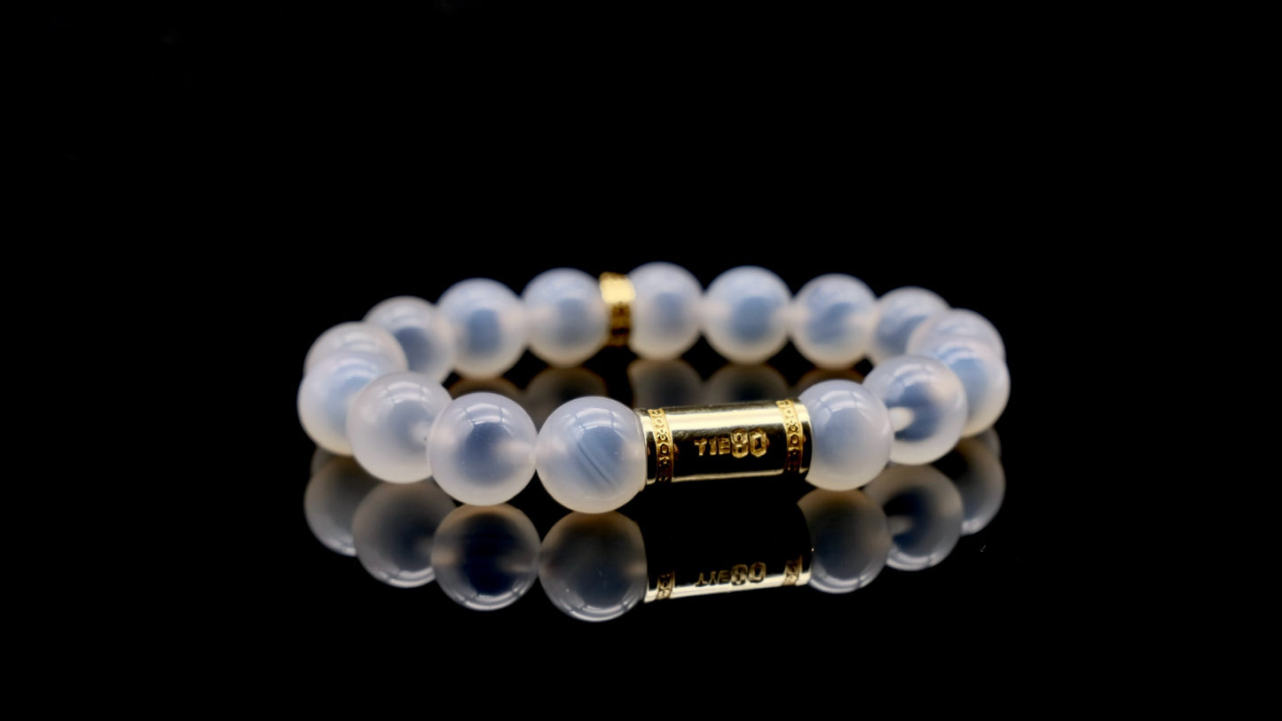 White Candy Agate Energy Bracelet