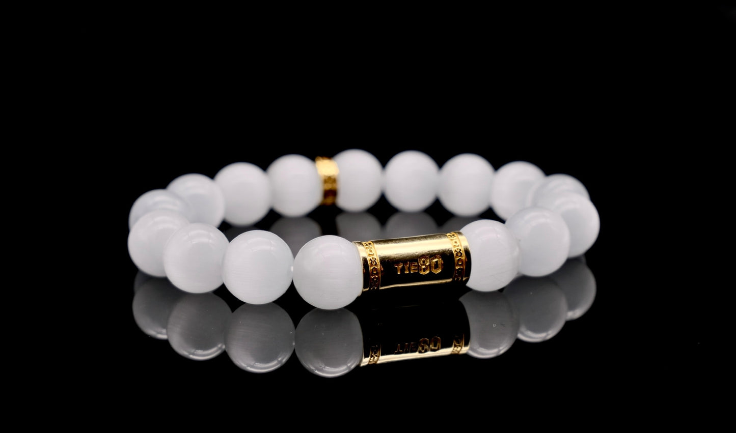 White Selenite Energy Bracelet