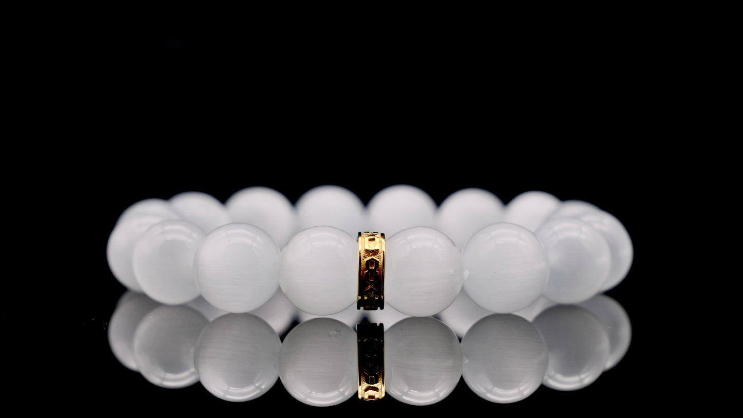 White Selenite Energy Bracelet