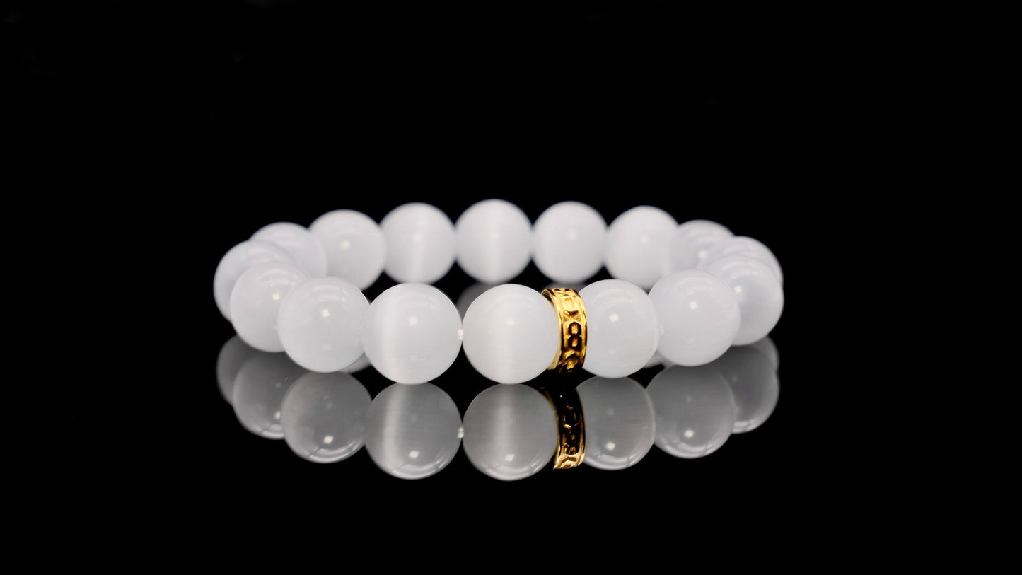 White Selenite Energy Bracelet