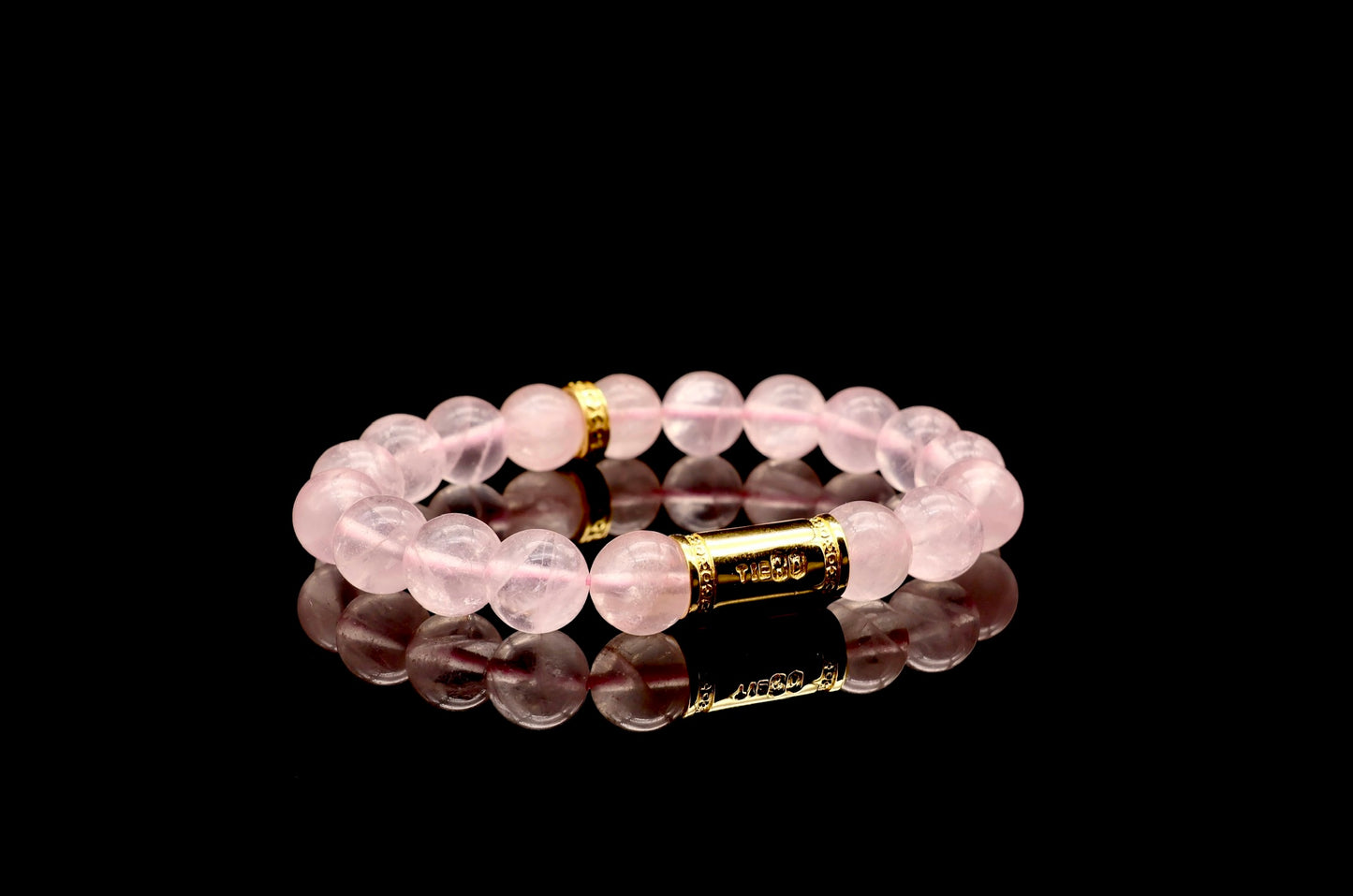 Icy Pink Rose Quartz Energy Bracelet