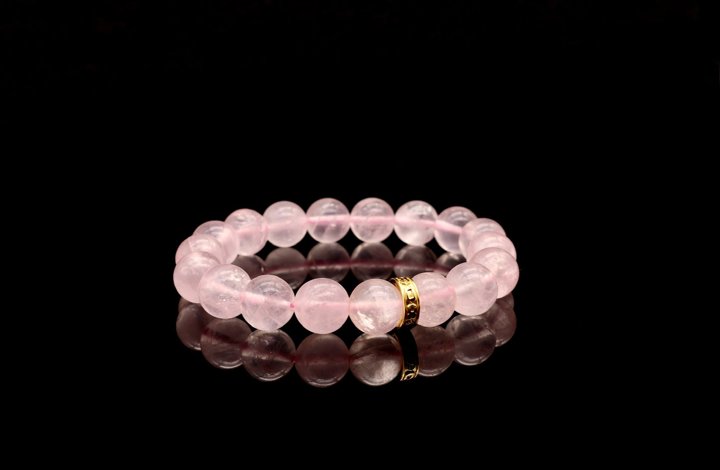 Icy Pink Rose Quartz Energy Bracelet