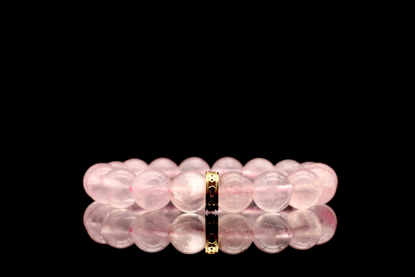 Icy Pink Rose Quartz Energy Bracelet