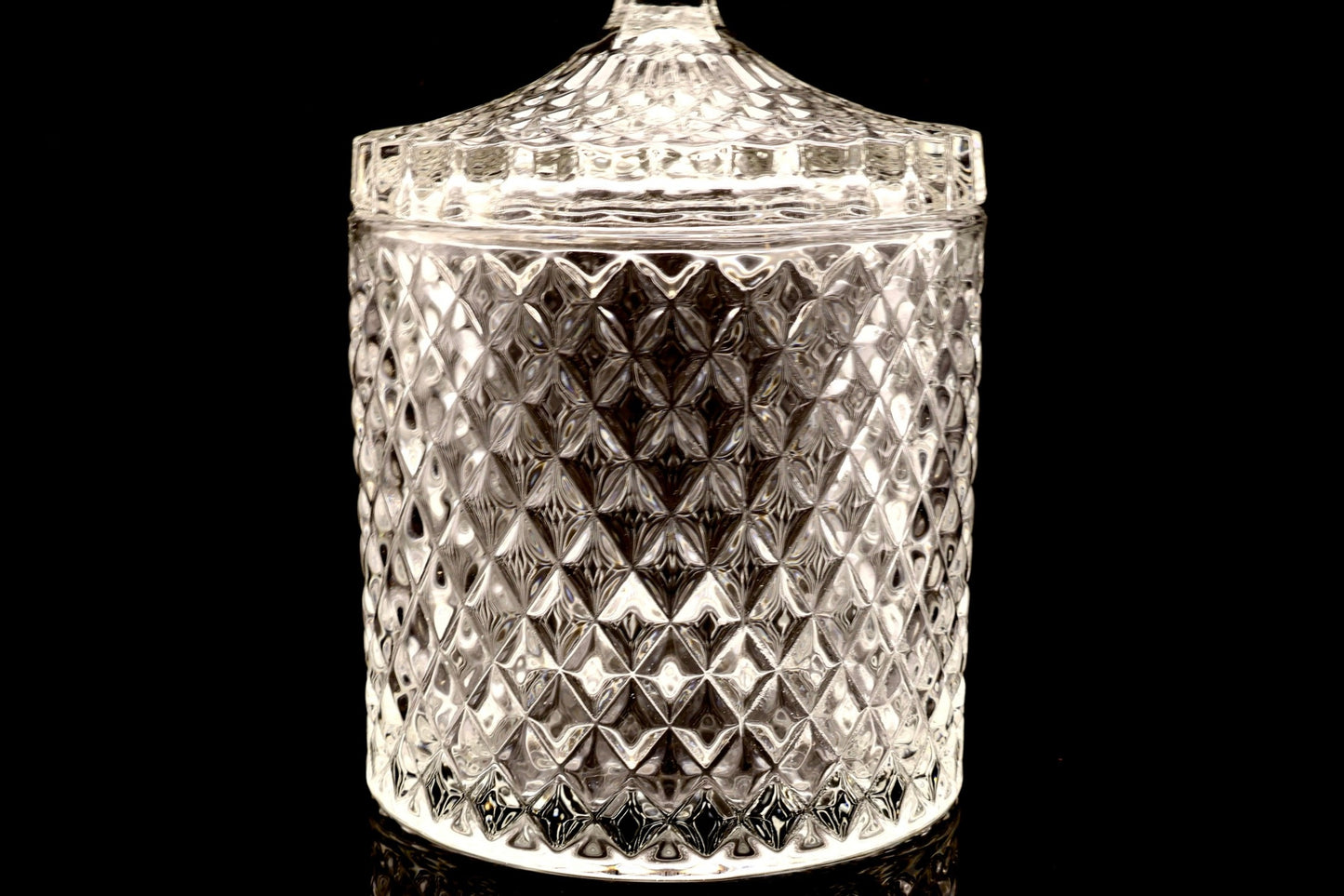 Big Cylinder Style Crystal Degaussing Glass Bowl