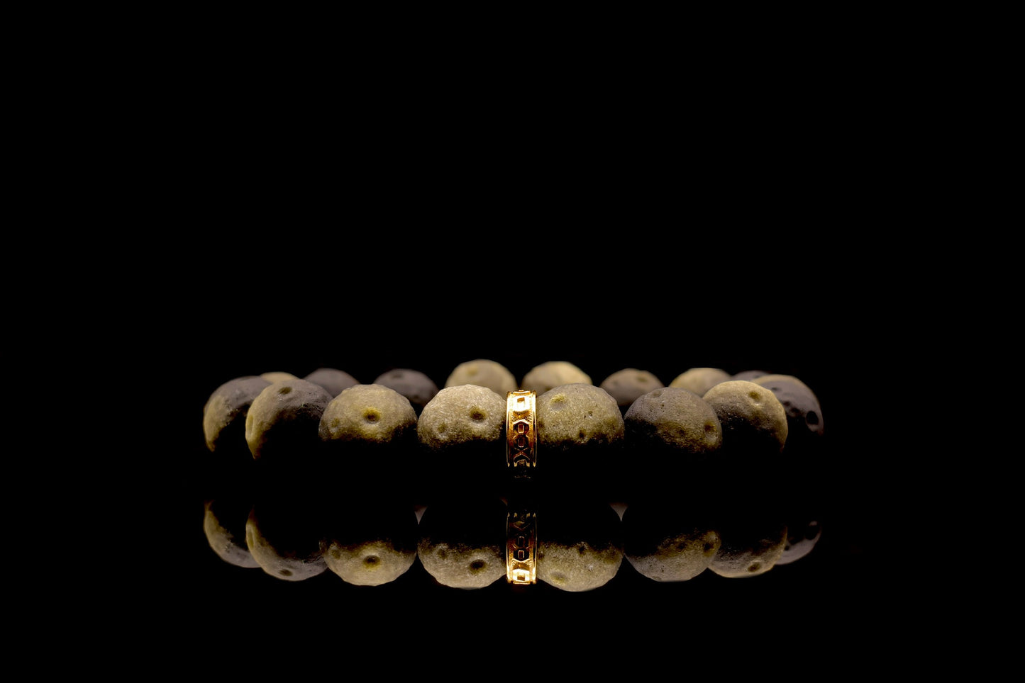 Moon Sculptured Golden Obsidian Energy Bracelet
