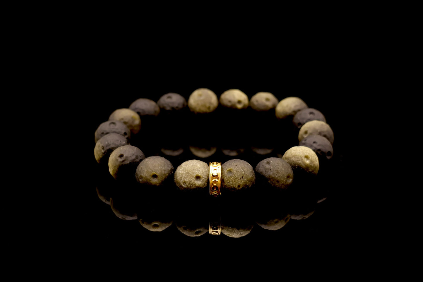 Moon Sculptured Golden Obsidian Energy Bracelet