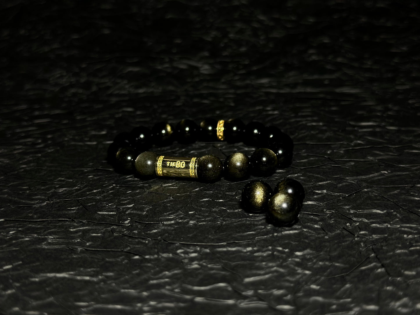 Golden Obsidian Energy Bracelet