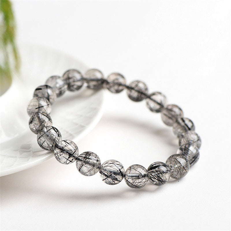 Black Rutilated Quartz Energy Bracelet