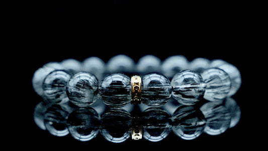 Black Rutilated Quartz Energy Bracelet V2