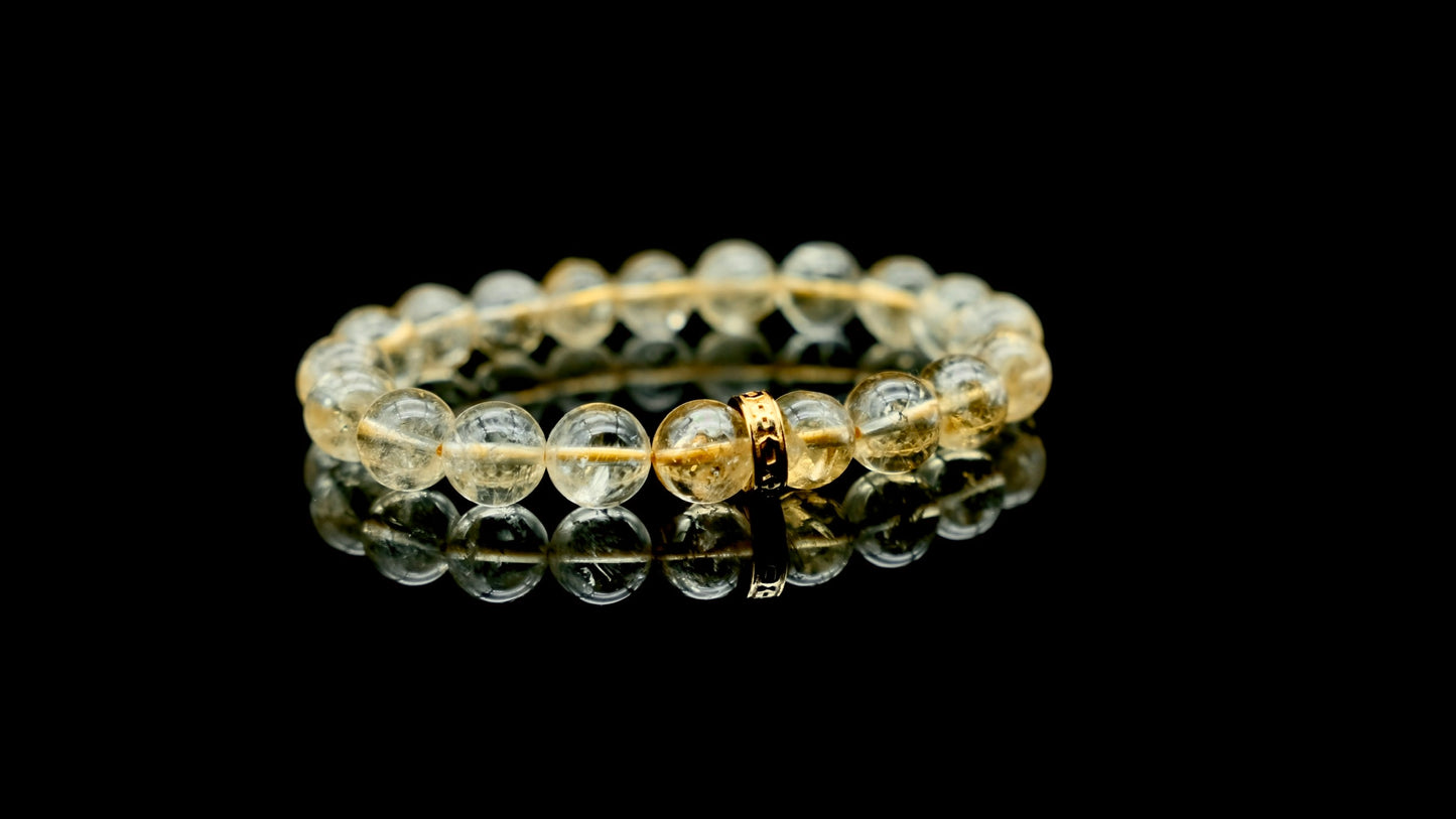 Yellow Azeztulite Citrine Energy Bracelet