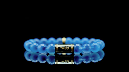 Blue Candy Agate Energy Bracelet