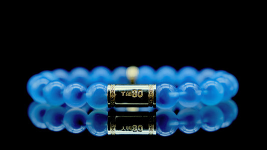 Blue Candy Agate Energy Bracelet V1