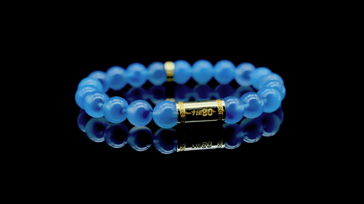 Blue Candy Agate Energy Bracelet