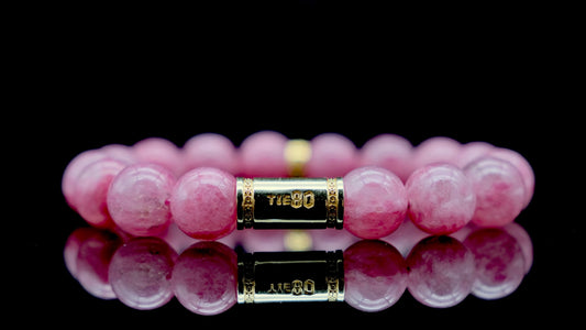 Cherry Blossom Rhodonite Energy Bracelet V1