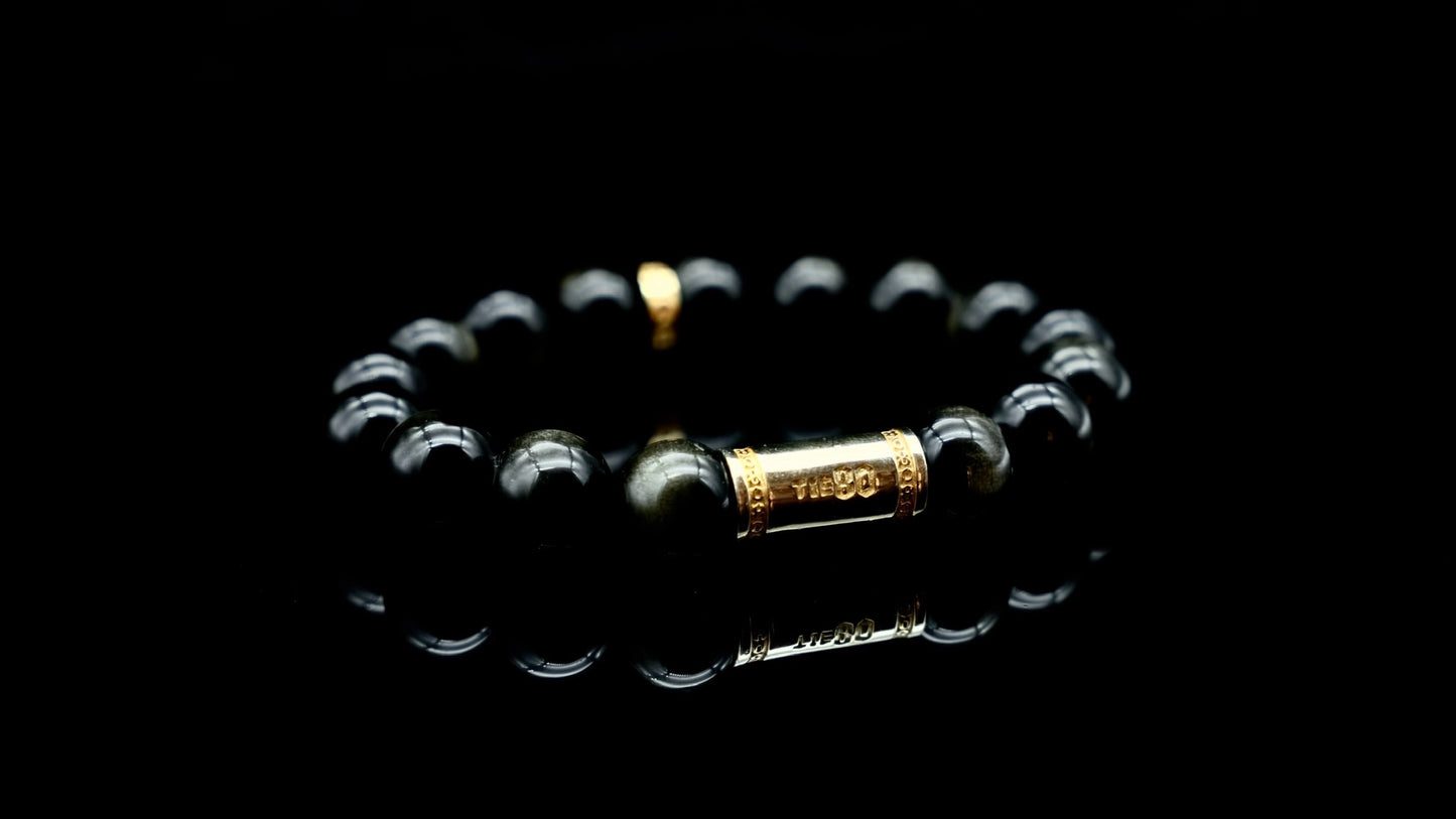 Golden Obsidian Energy Bracelet