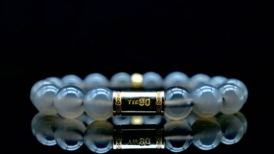 Grey Chalcedony Energy Bracelet V1