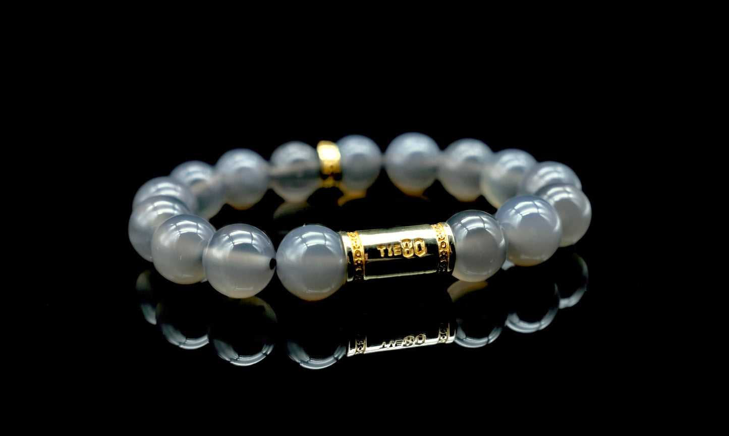 Grey Chalcedony Energy Bracelet