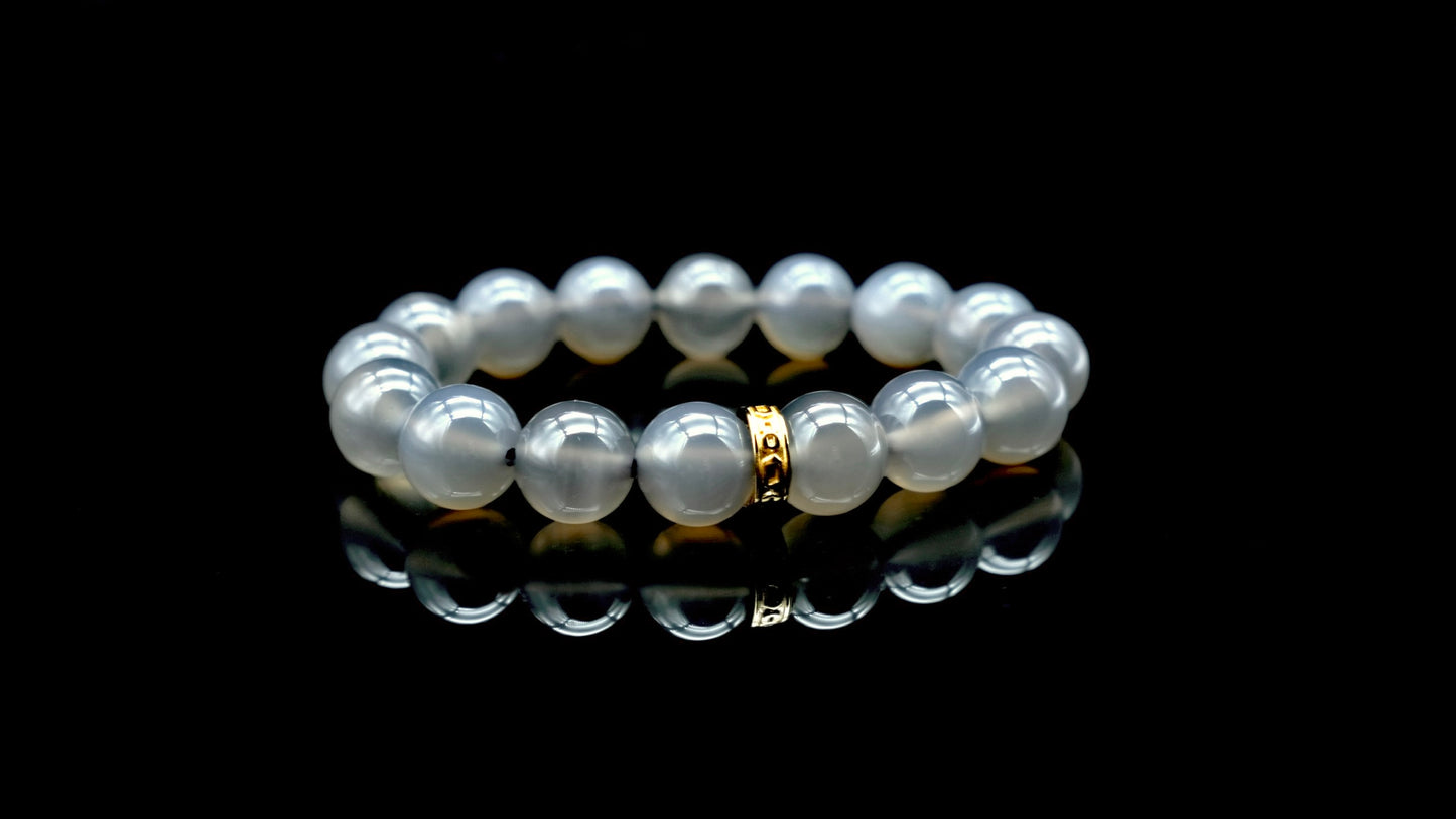 Grey Chalcedony Energy Bracelet