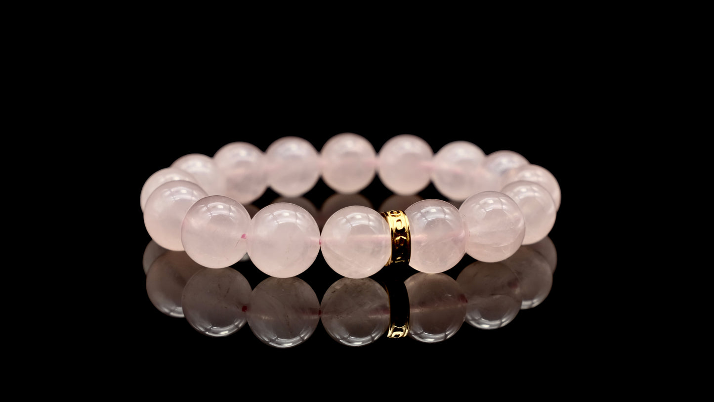 Grapefruit Rose Quartz Energy Bracelet