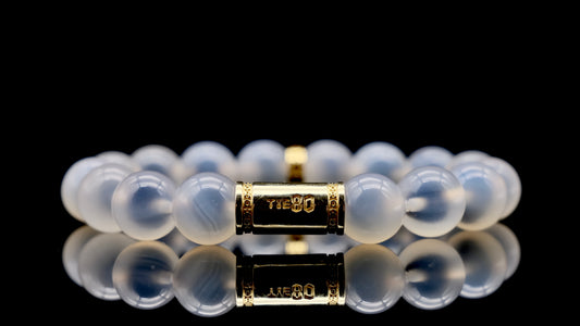 White Candy Agate Energy Bracelet