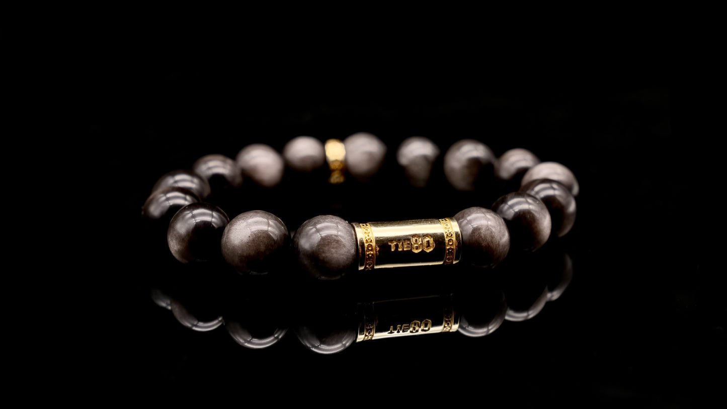 Silver Obsidian Energy Bracelet