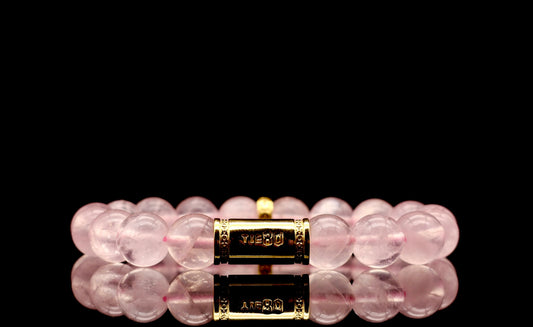 Icy Pink Rose Quartz Energy Bracelet