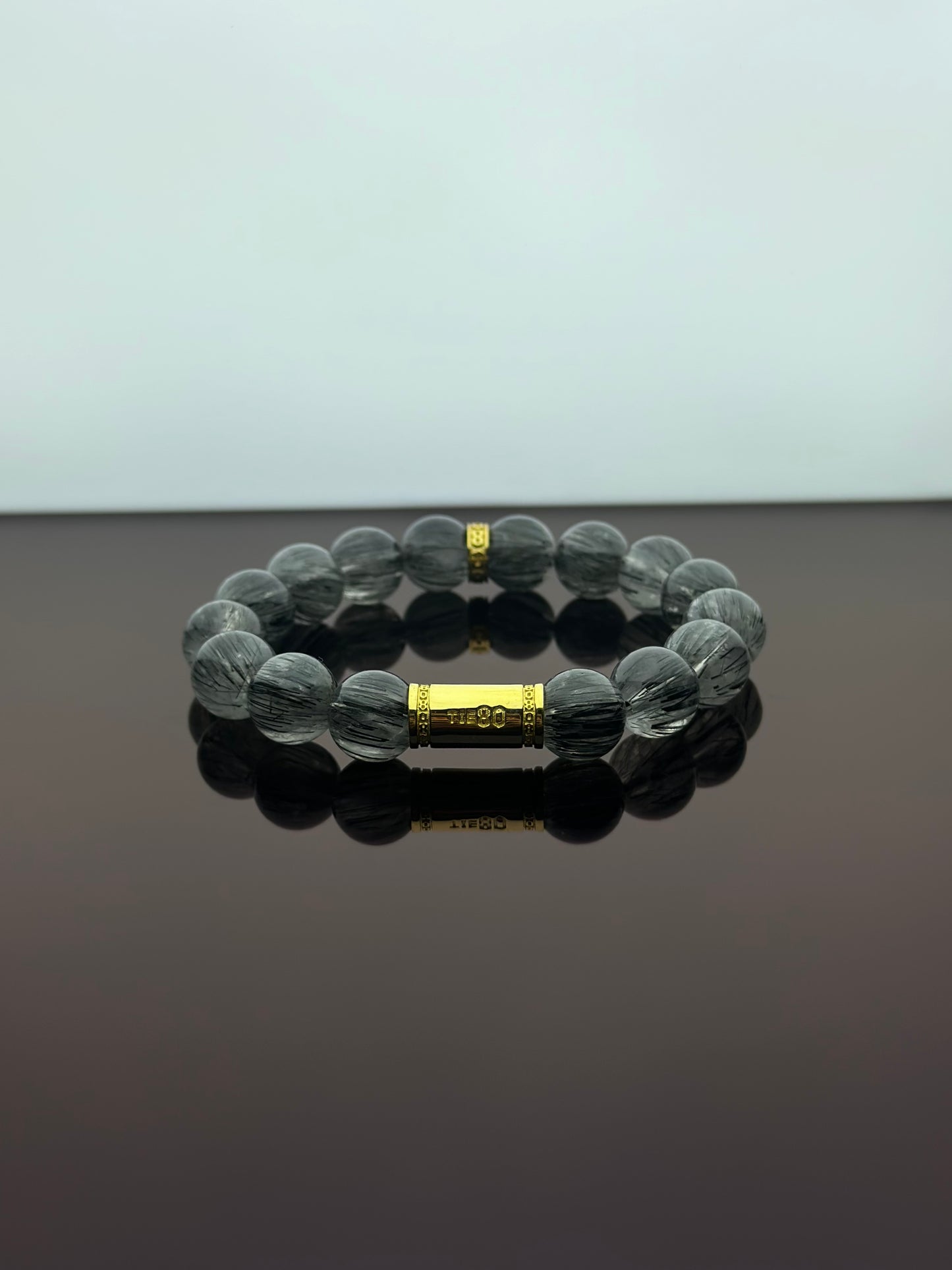 Black Rutilated Quartz Energy Bracelet V1