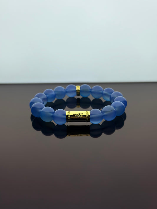 Blue Chalcedony Energy Bracelet V1