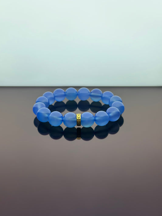 Blue Chalcedony Energy Bracelet V2