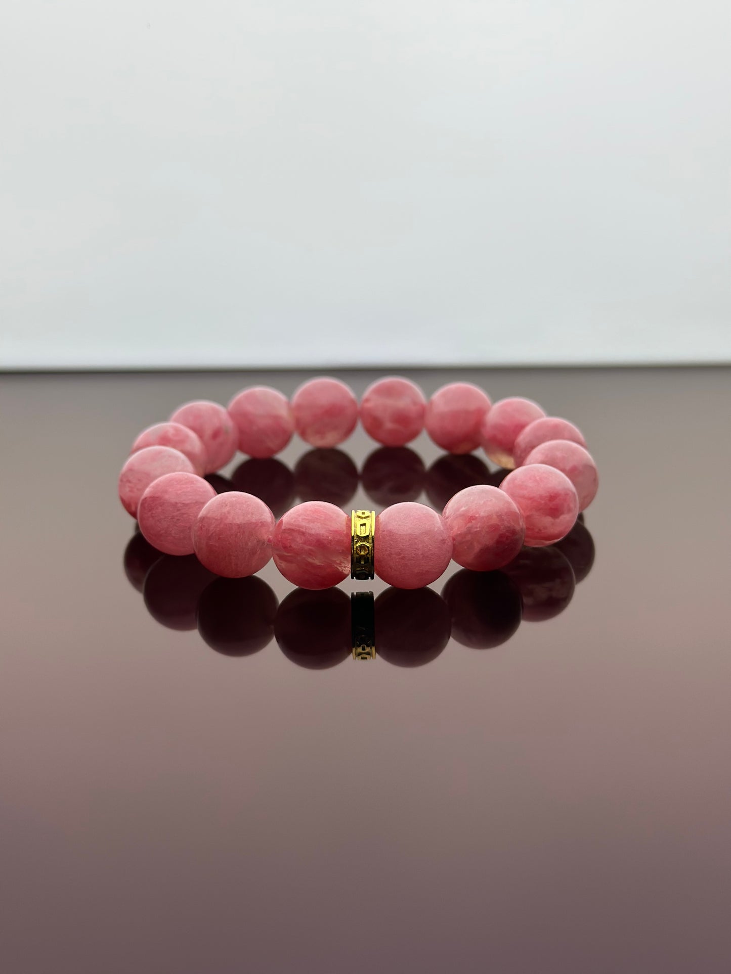 Cherry Blossom Rhodonite Energy Bracelet V2