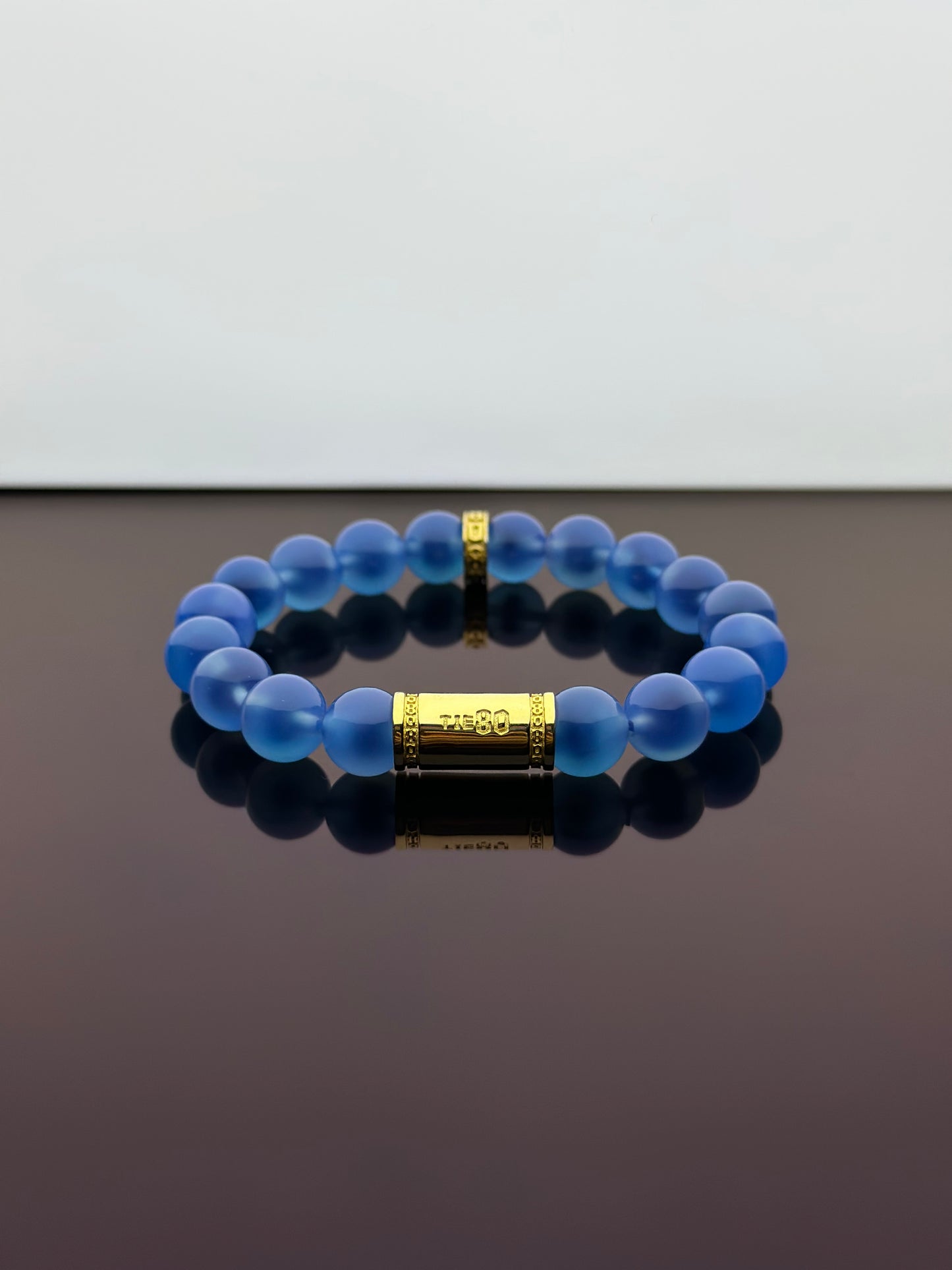 Blue Candy Agate Energy Bracelet V1