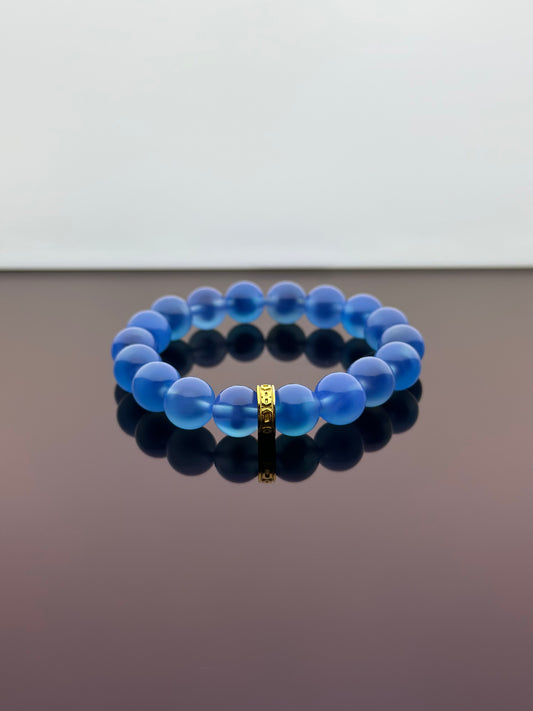 Blue Candy Agate Energy Bracelet V2