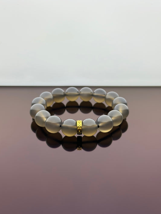 Grey Chalcedony Energy Bracelet V2