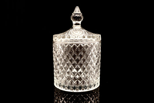 Big Cylinder Style Crystal Degaussing Glass Bowl