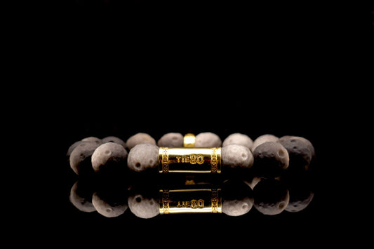Moon Sculptured Silver Obsidian Energy Bracelet